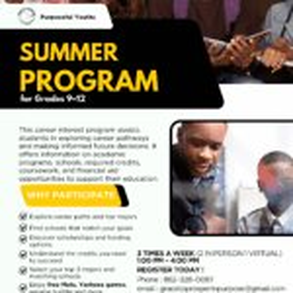 PY Summer Program flyer