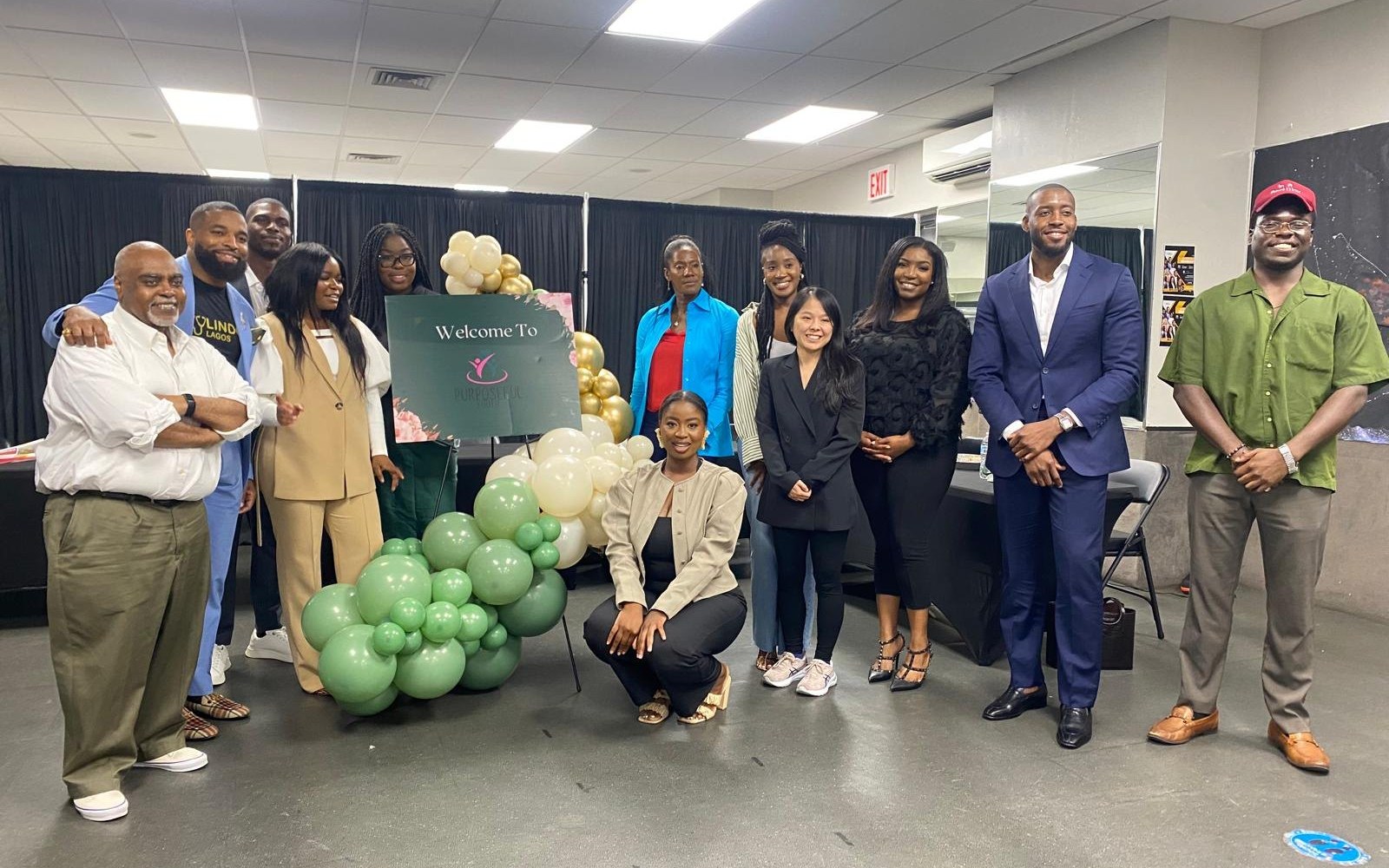 Team members together at the Purposeful Youth event